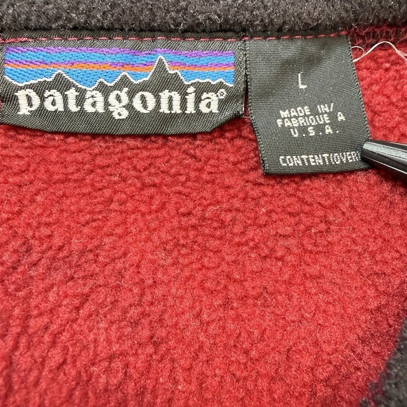 Vintage Patagonia Synchilla Fleece Vest Men's Large Full Zip Outdoor Made In USA - Picture 4 of 8